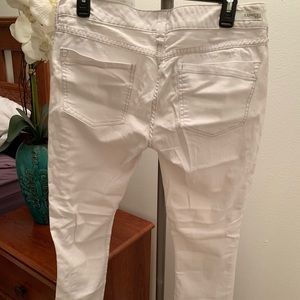 Express white jean leggings